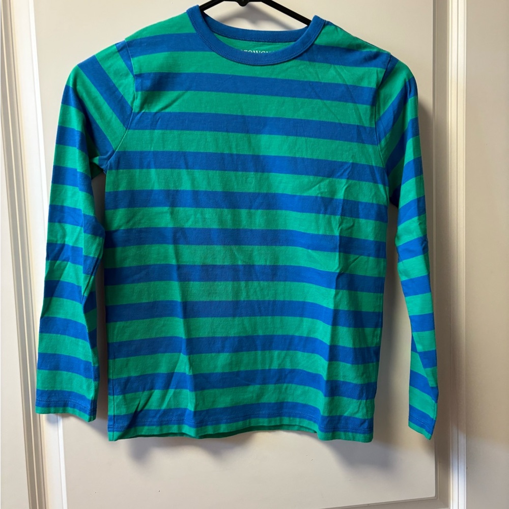 Crewcuts Blue and Green Striped Tee